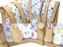 Load image into Gallery viewer, LOUIS VUITTON × 村上隆 ルイヴィトン ボストンバッグ サックジギャンティック M92057 ブロン マルチ ゴールド金具 美品 中古 4c075321