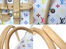 Load image into Gallery viewer, LOUIS VUITTON × 村上隆 ルイヴィトン ボストンバッグ サックジギャンティック M92057 ブロン マルチ ゴールド金具 美品 中古 4c075321