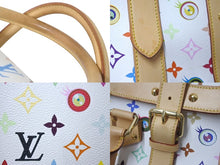 Load image into Gallery viewer, LOUIS VUITTON × 村上隆 ルイヴィトン ボストンバッグ サックジギャンティック M92057 ブロン マルチ ゴールド金具 美品 中古 4c075321