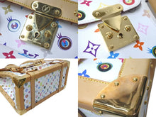 Load image into Gallery viewer, LOUIS VUITTON × 村上隆 ルイヴィトン ボストンバッグ サックジギャンティック M92057 ブロン マルチ ゴールド金具 美品 中古 4c075321