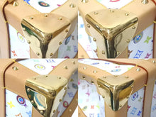 Load image into Gallery viewer, LOUIS VUITTON × 村上隆 ルイヴィトン ボストンバッグ サックジギャンティック M92057 ブロン マルチ ゴールド金具 美品 中古 4c075321