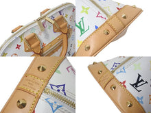 Load image into Gallery viewer, LOUIS VUITTON ルイヴィトン モノグラムマルチ アルマ ハンドバッグ M92647 村上隆 ホワイト ゴールド金具 美品 中古 4c075374