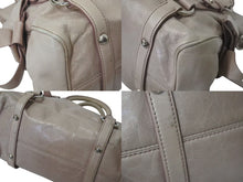 Load image into Gallery viewer, MIUMIU ミュウミュウ Side Ribbon Bag サイドリボンハンドバッグ ベージュ レザー RT0438 シルバー金具 美品 中古 4c075389