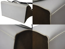 Load image into Gallery viewer, CELINE セリーヌ トラペーズ ハンドバッグ 169543 ブラック ホワイト カーキグリーン カーフスキン シルバー金具 美品 中古 4c075391