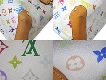 Load image into Gallery viewer, LOUIS VUITTON ルイヴィトン オードラ ブロン ハンドバッグ PVC ヌメ革 M40047 ゴールド金具 ホワイト マルチカラー 美品 中古 4c075440