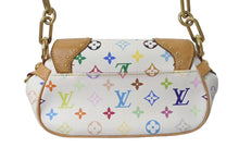 Load image into Gallery viewer, LOUIS VUITTON ルイヴィトン マリリンPM ハンドバッグ M40127 モノグラム マルチカラー ホワイト ゴールド金具 村上隆 美品 中古 4c075441