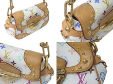 Load image into Gallery viewer, LOUIS VUITTON ルイヴィトン マリリンPM ハンドバッグ M40127 モノグラム マルチカラー ホワイト ゴールド金具 村上隆 美品 中古 4c075441