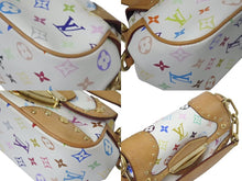 Load image into Gallery viewer, LOUIS VUITTON ルイヴィトン マリリンPM ハンドバッグ M40127 モノグラム マルチカラー ホワイト ゴールド金具 村上隆 美品 中古 4c075441
