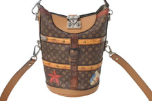 Load image into Gallery viewer, LOUIS VUITTON ルイヴィトン トランスフォームドモノグラム ダッフルバッグ ハンドバッグ M52276 ブラウン シルバー金具 美品 中古 4c075453