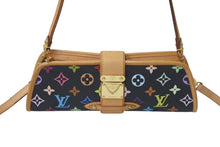 Load image into Gallery viewer, 極美品 LOUIS VUITTON ルイヴィトン 村上隆 シャーリー M40050 モノグラムマルチ ブラック ゴールド金具 中古 4c075454
