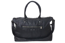 Load image into Gallery viewer, BALENCIAGA バレンシアガ Classic Weekender クラシックウィークエンダー 2WAY バック ブラック ラムスキン 433614 美品 中古 4c075458