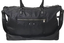 Load image into Gallery viewer, BALENCIAGA バレンシアガ Classic Weekender クラシックウィークエンダー 2WAY バック ブラック ラムスキン 433614 美品 中古 4c075458