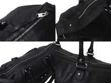 Load image into Gallery viewer, BALENCIAGA バレンシアガ Classic Weekender クラシックウィークエンダー 2WAY バック ブラック ラムスキン 433614 美品 中古 4c075458