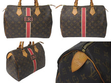 Load image into Gallery viewer, LOUIS VUITTON ルイヴィトン スピーディ30 ハンドバッグ イニシャル M59032 モノグラム ブラウン PVC ゴールド金具 美品 中古 4c075563