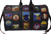 Load image into Gallery viewer, LOUIS VUITTON ルイヴィトン アルプス キーポル バンドリエール45 ボストンバッグ ダミエグラフィット N40043 ブラック PVC レザー シルバー金具 中古 4c075564