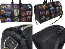 Load image into Gallery viewer, LOUIS VUITTON ルイヴィトン アルプス キーポル バンドリエール45 ボストンバッグ ダミエグラフィット N40043 ブラック PVC レザー シルバー金具 中古 4c075564