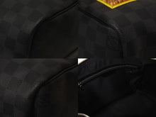 Load image into Gallery viewer, LOUIS VUITTON ルイヴィトン アルプス キーポル バンドリエール45 ボストンバッグ ダミエグラフィット N40043 ブラック PVC レザー シルバー金具 中古 4c075564