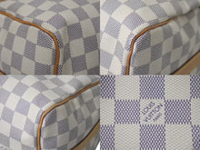 Load image into Gallery viewer, LOUIS VUITTON ルイヴィトン ダミエ アズール スピーディバンドリエール25 N41374 ホワイト ハンドバッグ ショルダー ロゴ ゴールド金具 美品 中古 4c075620