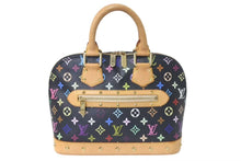 Load image into Gallery viewer, LOUIS VUITTON ルイヴィトン アルマ ハンドバッグ M92646 モノグラム マルチカラー ブラック 村上隆 美品 中古 4c075623