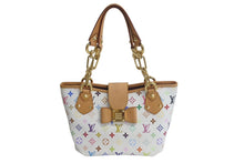 Load image into Gallery viewer, 極美品 LOUIS VUITTON ルイヴィトン 村上隆 ハンドバッグ アニー M40307 モノグラムマルチ ホワイト ゴールド金具 中古 4c075623