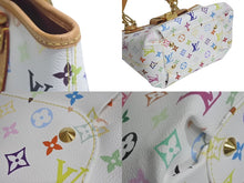 Load image into Gallery viewer, 極美品 LOUIS VUITTON ルイヴィトン 村上隆 ハンドバッグ アニー M40307 モノグラムマルチ ホワイト ゴールド金具 中古 4c075623