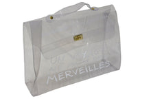 Load image into Gallery viewer, HERMES エルメス ビニール ケリー ハンドバッグ 不思議の国、エルメスへの旅 スケルトン クリア ゴールド金具 美品 中古 4c075627