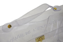 Load image into Gallery viewer, HERMES エルメス ビニール ケリー ハンドバッグ 不思議の国、エルメスへの旅 スケルトン クリア ゴールド金具 美品 中古 4c075627