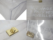 Load image into Gallery viewer, HERMES エルメス ビニール ケリー ハンドバッグ 不思議の国、エルメスへの旅 スケルトン クリア ゴールド金具 美品 中古 4c075627