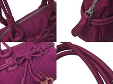 Load image into Gallery viewer, 極美品 ChristianDior クリスチャンディオール トロッター ハンドバッグ レザー ジャガード パープル ピンク シルバー金具 中古 4c075644