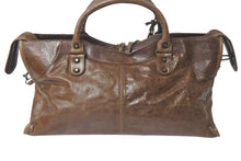 Load image into Gallery viewer, BALENCIAGA バレンシアガ ザシティ ミディアム 2way ショルダーバッグ ハンドバッグ ブラウン アンティークゴールド 美品 中古 4c075654