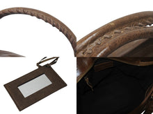 Load image into Gallery viewer, BALENCIAGA バレンシアガ ザシティ ミディアム 2way ショルダーバッグ ハンドバッグ ブラウン アンティークゴールド 美品 中古 4c075654