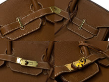 Load image into Gallery viewer, 新品同様 HERMES エルメス ハンドバッグ バーキン35 トゴ ゴールド ゴールド金具 X刻印 中古 4c075673 正規品