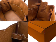 Load image into Gallery viewer, 新品同様 HERMES エルメス ハンドバッグ バーキン35 トゴ ゴールド ゴールド金具 X刻印 中古 4c075673 正規品