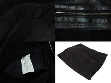 Load image into Gallery viewer, BOTTEGA VENETA ボッテガヴェネタ イントレチャート ハンドバッグ 138749 エナメル レザー ブラック イエロー 美品 中古 4c075691