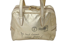 Load image into Gallery viewer, Yves SaintLaurent イブサンローラン yメール ハンドバッグ 197459 002404 レザー ゴールド ブラック ゴールド金具 美品 中古 4c075699