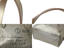 Load image into Gallery viewer, Yves SaintLaurent イブサンローラン yメール ハンドバッグ 197459 002404 レザー ゴールド ブラック ゴールド金具 美品 中古 4c075699