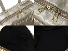 Load image into Gallery viewer, Yves SaintLaurent イブサンローラン yメール ハンドバッグ 197459 002404 レザー ゴールド ブラック ゴールド金具 美品 中古 4c075699