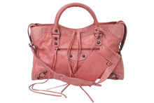 Load image into Gallery viewer, BALENCIAGA バレンシアガ ザ シティ 2WAY ハンドバッグ ピンク レザー 115748 ショルダーバッグ 良品 中古 4c075702