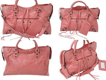 Load image into Gallery viewer, BALENCIAGA バレンシアガ ザ シティ 2WAY ハンドバッグ ピンク レザー 115748 ショルダーバッグ 良品 中古 4c075702