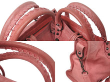 Load image into Gallery viewer, BALENCIAGA バレンシアガ ザ シティ 2WAY ハンドバッグ ピンク レザー 115748 ショルダーバッグ 良品 中古 4c075702