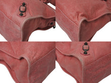 Load image into Gallery viewer, BALENCIAGA バレンシアガ ザ シティ 2WAY ハンドバッグ ピンク レザー 115748 ショルダーバッグ 良品 中古 4c075702