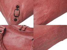 Load image into Gallery viewer, BALENCIAGA バレンシアガ ザ シティ 2WAY ハンドバッグ ピンク レザー 115748 ショルダーバッグ 良品 中古 4c075702