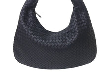 Load image into Gallery viewer, 新品同様 BOTTEGA VENETA ボッテガヴェネタ イントレチャート ホーボー ハンドバッグ レザー ブラック 中古 4c075706
