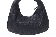 Load image into Gallery viewer, 新品同様 BOTTEGA VENETA ボッテガヴェネタ イントレチャート ホーボー ハンドバッグ レザー ブラック 中古 4c075706