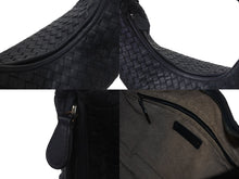 Load image into Gallery viewer, 新品同様 BOTTEGA VENETA ボッテガヴェネタ イントレチャート ホーボー ハンドバッグ レザー ブラック 中古 4c075706