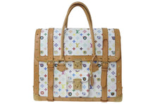 Load image into Gallery viewer, LOUIS VUITTON × 村上隆 ルイヴィトン ボストンバッグ サックジギャンティック M92057 ブロン マルチ ゴールド金具 美品 中古 4c075855