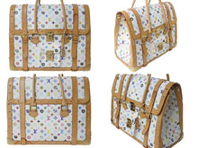 Load image into Gallery viewer, LOUIS VUITTON × 村上隆 ルイヴィトン ボストンバッグ サックジギャンティック M92057 ブロン マルチ ゴールド金具 美品 中古 4c075855