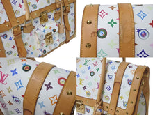 Load image into Gallery viewer, LOUIS VUITTON × 村上隆 ルイヴィトン ボストンバッグ サックジギャンティック M92057 ブロン マルチ ゴールド金具 美品 中古 4c075855