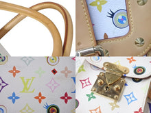 Load image into Gallery viewer, LOUIS VUITTON × 村上隆 ルイヴィトン ボストンバッグ サックジギャンティック M92057 ブロン マルチ ゴールド金具 美品 中古 4c075855