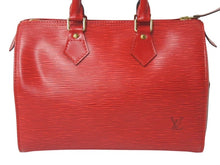 画像をギャラリービューアに読み込む, LOUIS VUITTON ルイヴィトン スピーディ 25 エピ レザー ミニボストンバッグ ハンドバッグ カスティリアンレッド M59237 美品 中古 4c075876